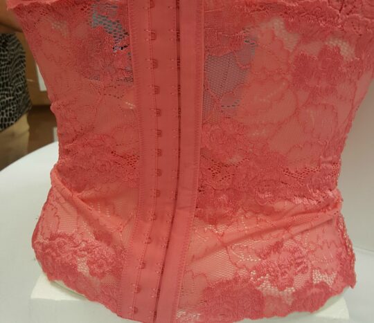 Beaded Lace Top - Urvashi in Coral - Image 6