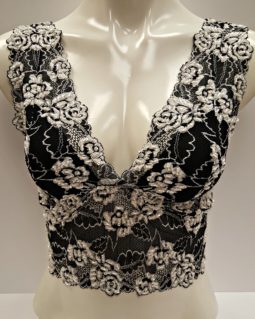 Crop Top - Rambha - Black and White